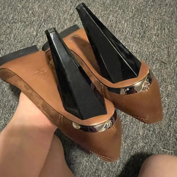 Lanvin Brown Heels Size 37 - Picture 8 of 9